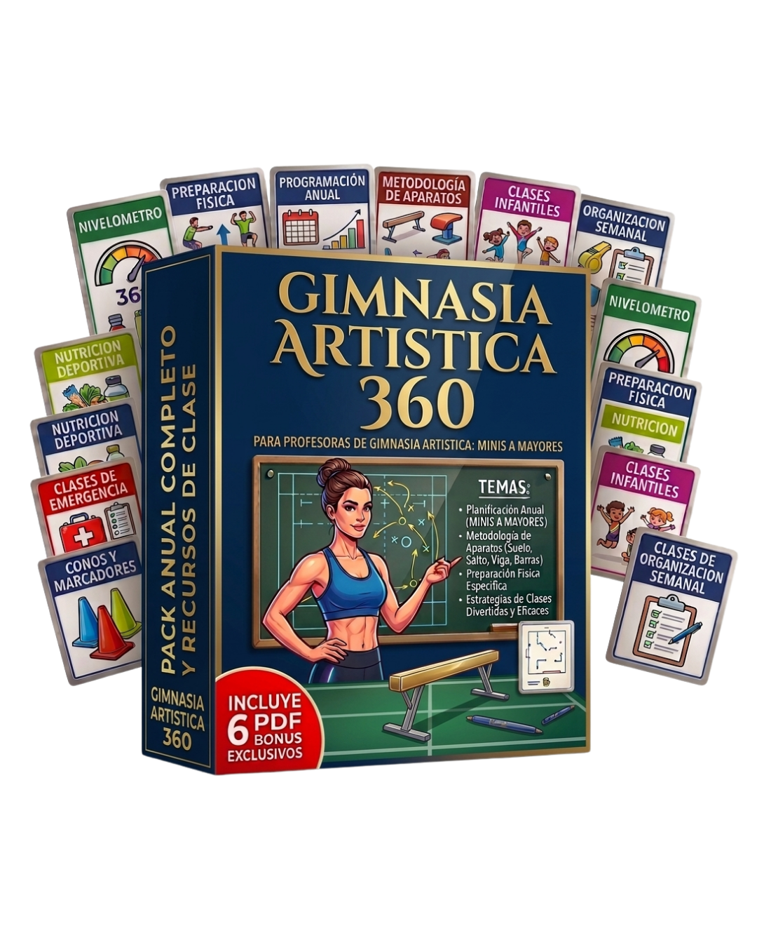 PACK GIMNASIA ARTÍSTICA 360: 12 Tomos + 6 Bonus