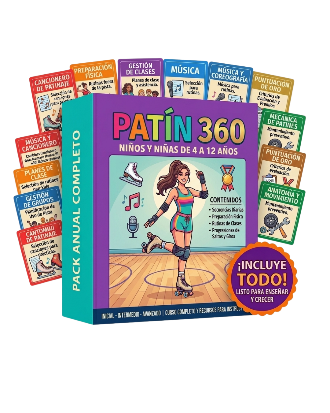 PACK PATÍN 360 INFANTILES: 6 Tomos + 6 Bonus
