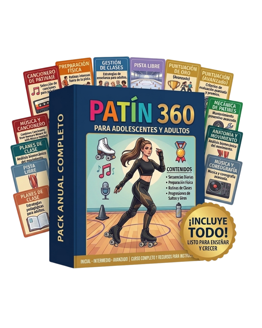PACK PATÍN 360 ADOLESCENTES Y ADULTOS: 6 Tomos + 6 Bonus