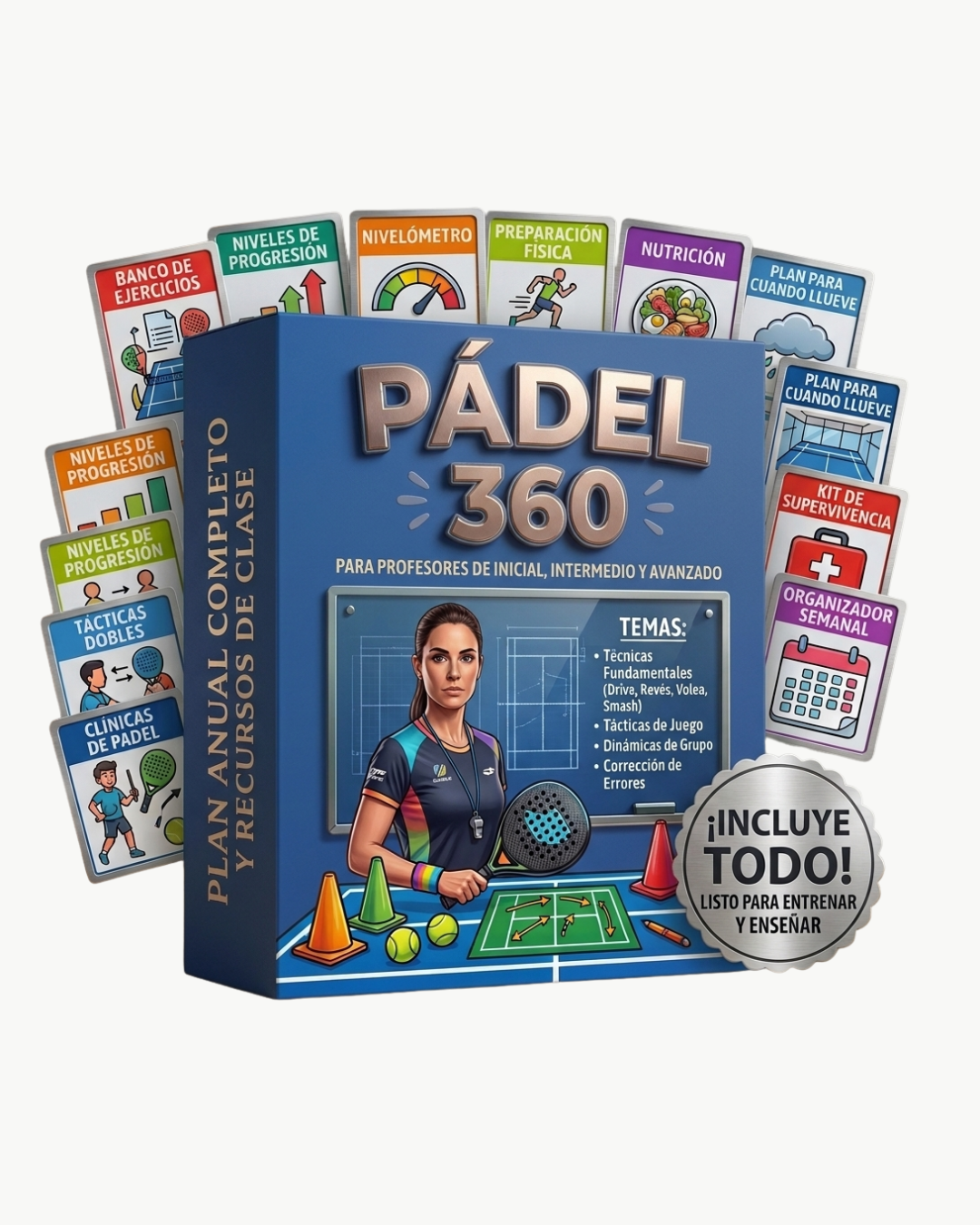 PACK PADEL 360: 12 Tomos + 6 Bonus