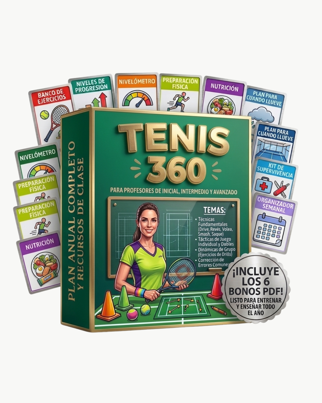 PACK TENIS 360: 12 Tomos + 6 Bonus