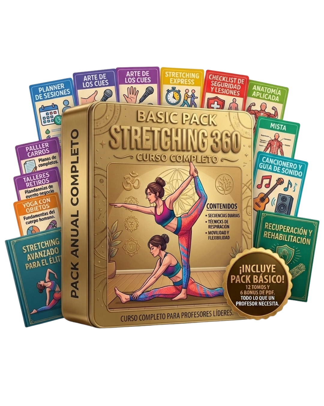 PACK STRETCHING 360: 12 Tomos + 6 Bonus