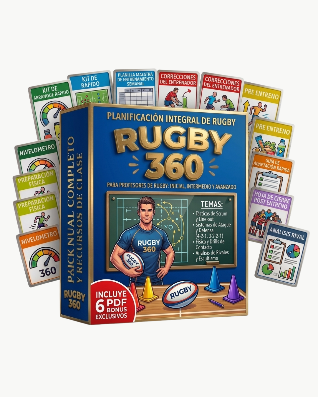 PACK RUGBY 360: 14 Tomos + 6 Bonus