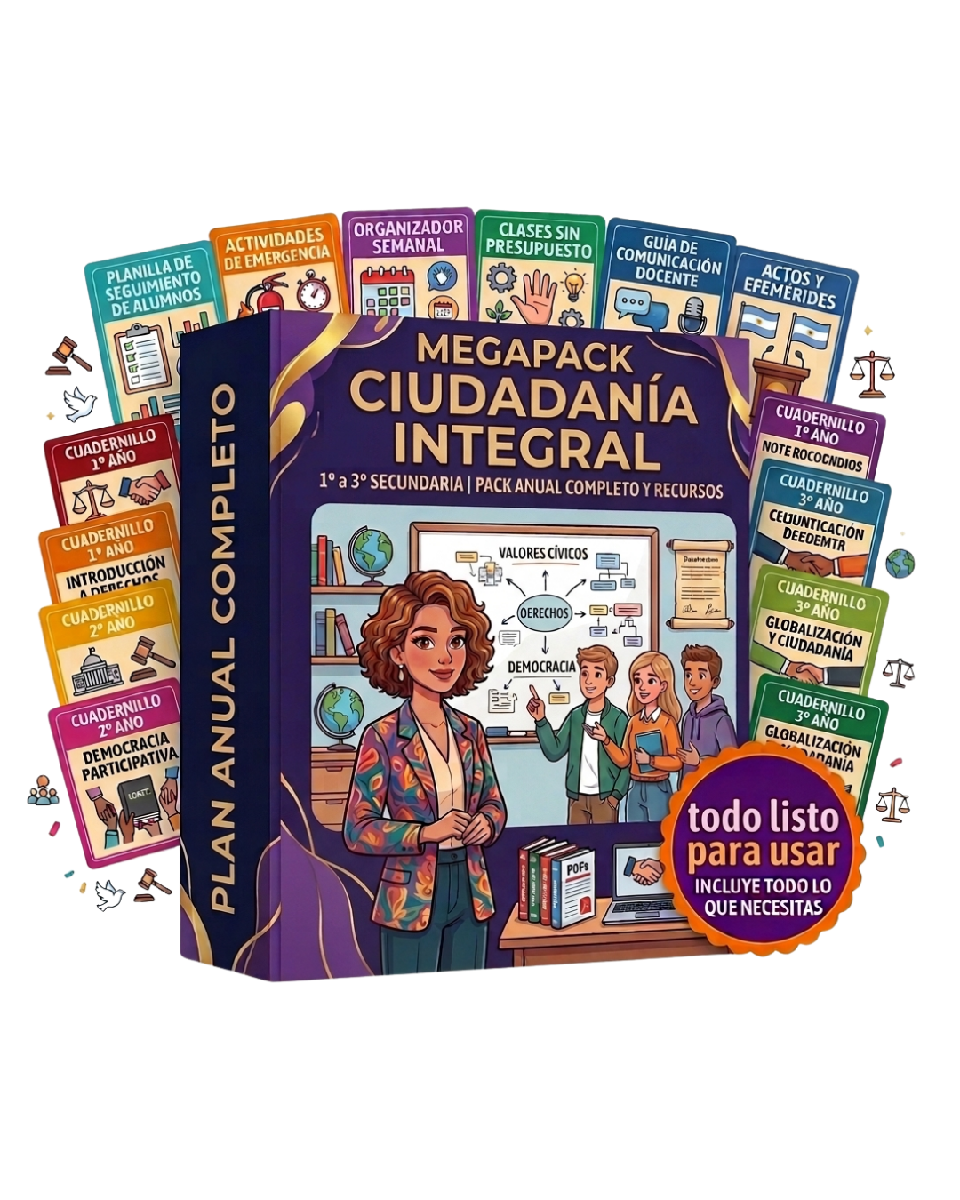 PACK CIUDADANÍA INTEGRAL: 6 tomos + 6 bonus
